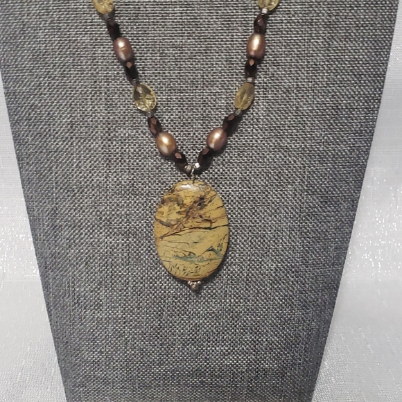 OOAK Sterling Silver/Jasper/Pearl/Citrine … - Picture 6 of 11